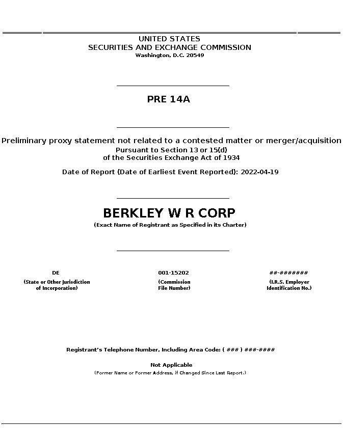 Asset Management One Co. Ltd. Raises Stock Holdings in W. R. Berkley Co.  (NYSE:WRB)