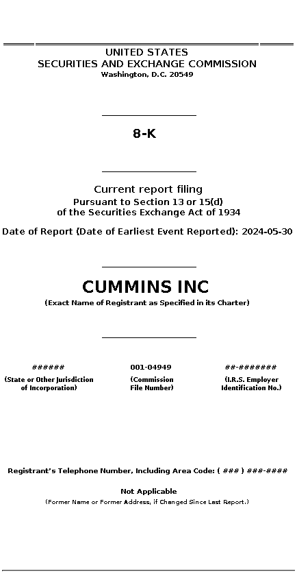 cmi : 8-K Current report filing