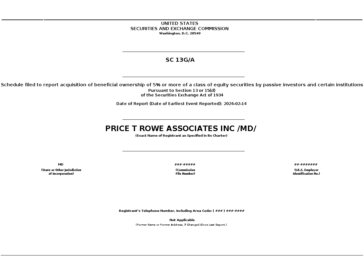 BDX : SC 13G/A Schedule filed to report acquisition of beneficial ownership of 5% or more of a class of equity securities by passive investors and certain institutions