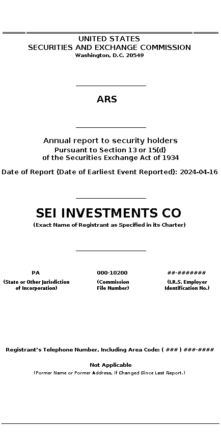SEIC : ARS Annual report to security holders
