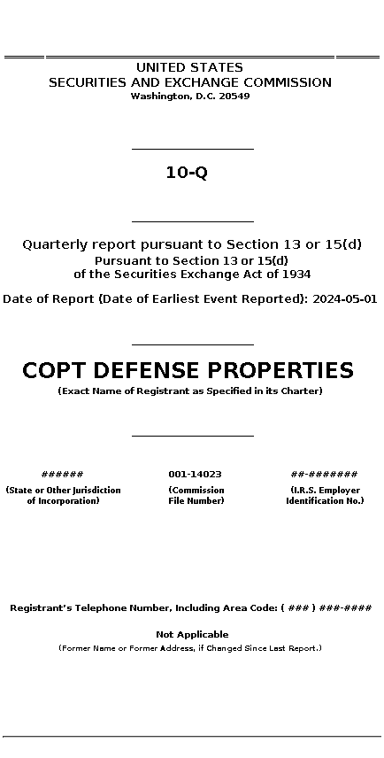 CDP : 10-Q Quarterly report pursuant to Section 13 or 15(d)