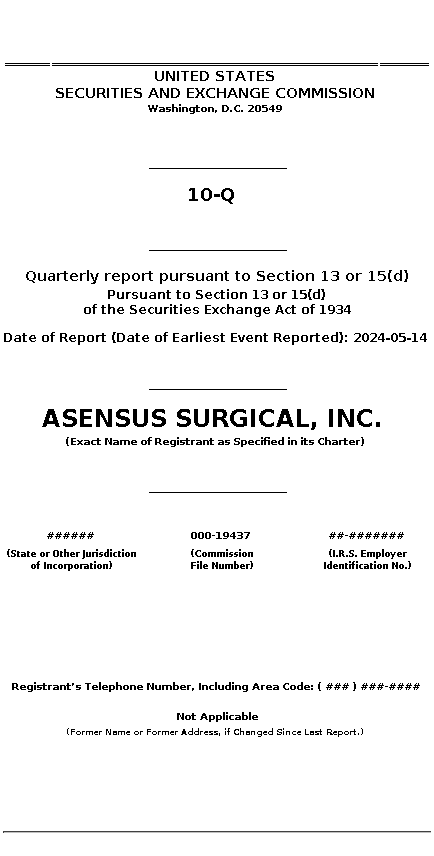ASXC : 10-Q Quarterly report pursuant to Section 13 or 15(d)
