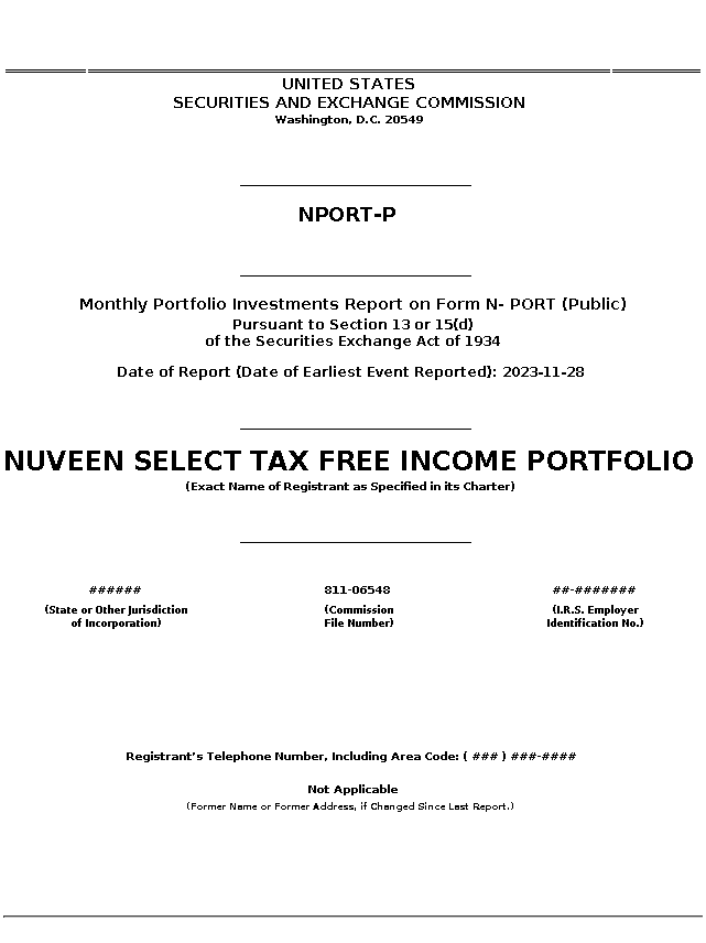 NXP : NPORT-P Monthly Portfolio Investments Report on Form N- PORT (Public)