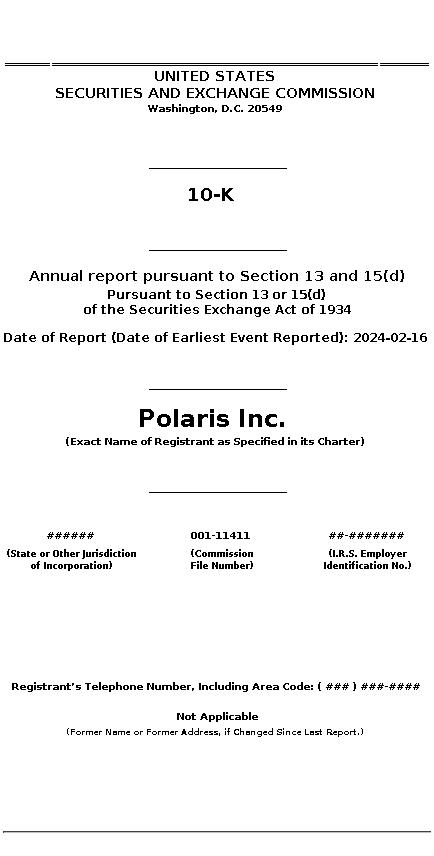 PII : 10-K Annual report pursuant to Section 13 and 15(d)