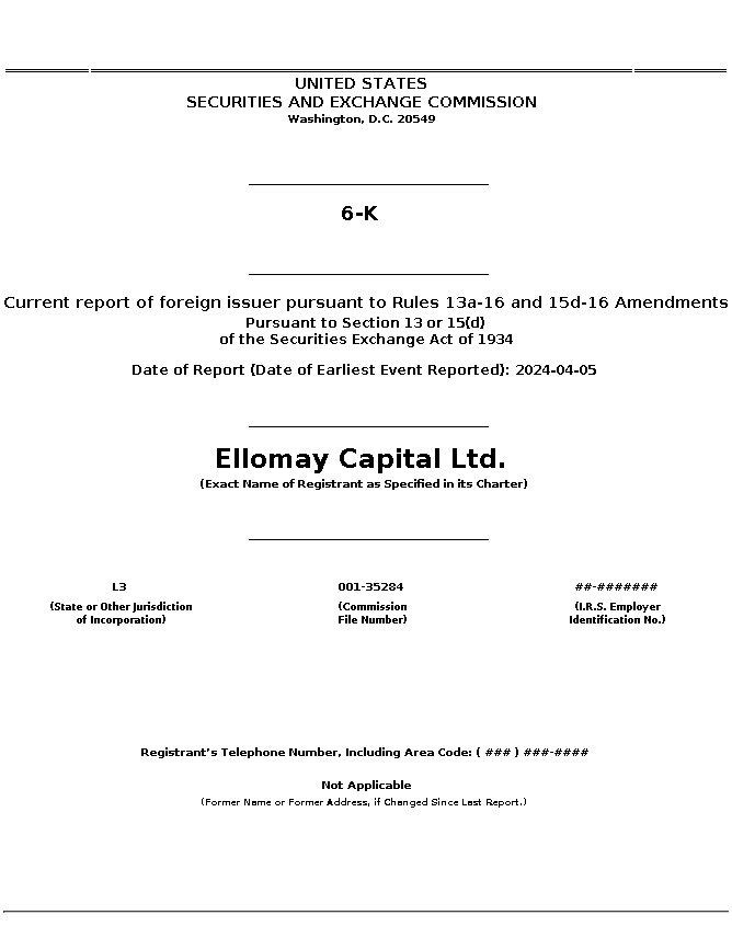ELLO : 6-K Current report of foreign issuer pursuant to Rules 13a-16 and 15d-16 Amendments