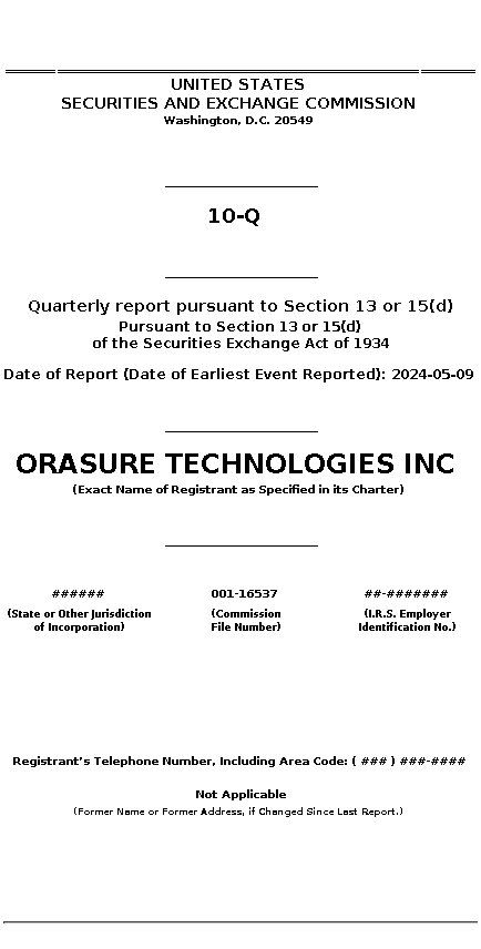 OSUR : 10-Q Quarterly report pursuant to Section 13 or 15(d)