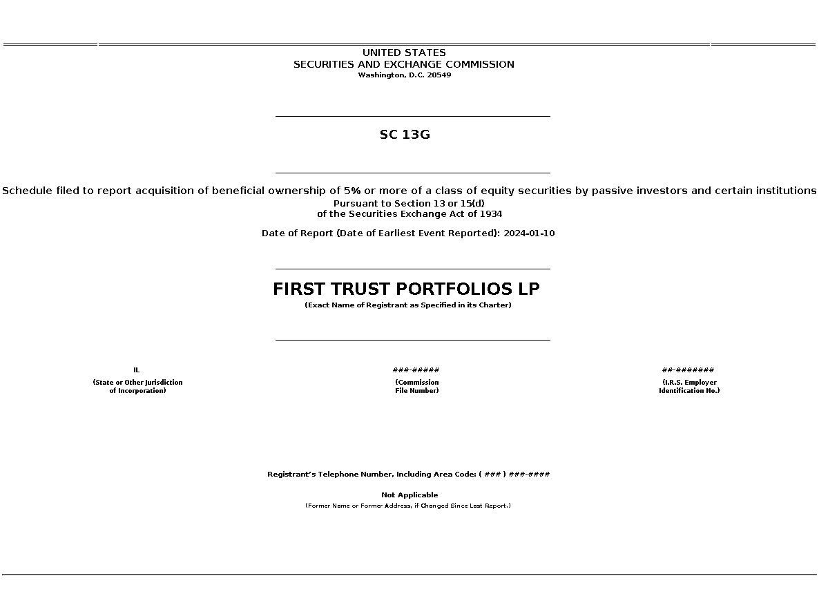 AWF : SC 13G Schedule filed to report acquisition of beneficial ownership of 5% or more of a class of equity securities by passive investors and certain institutions