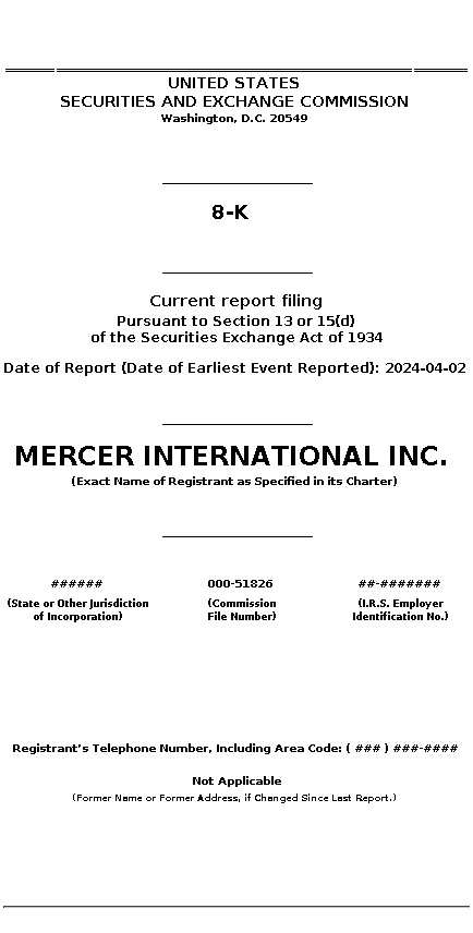 MERC : 8-K Current report filing