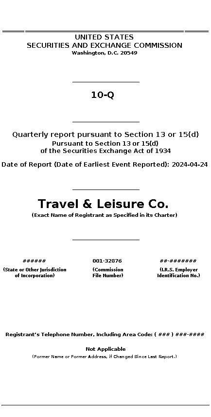 TNL : 10-Q Quarterly report pursuant to Section 13 or 15(d)