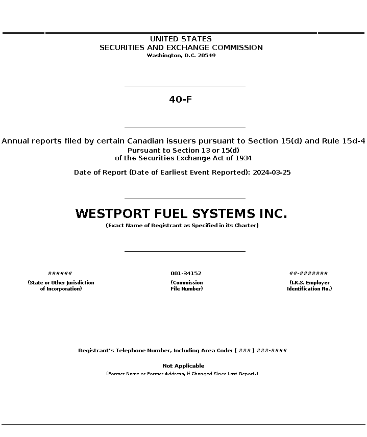 WPRT : 40-F Annual reports filed by certain Canadian issuers pursuant to Section 15(d) and Rule 15d-4