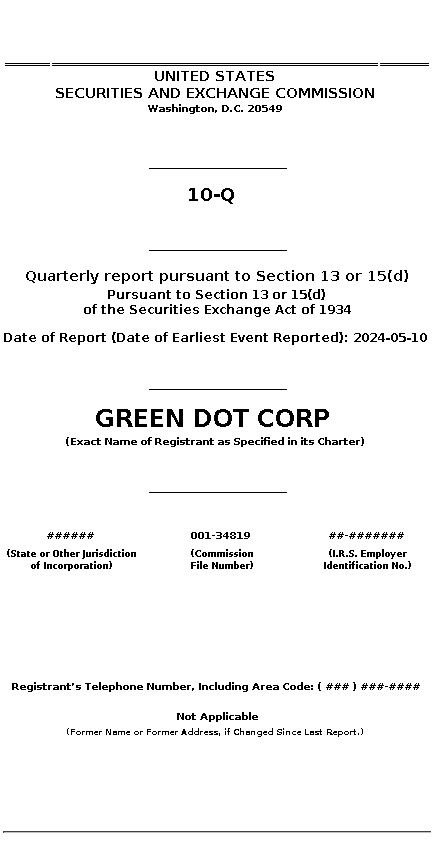 GDOT : 10-Q Quarterly report pursuant to Section 13 or 15(d)