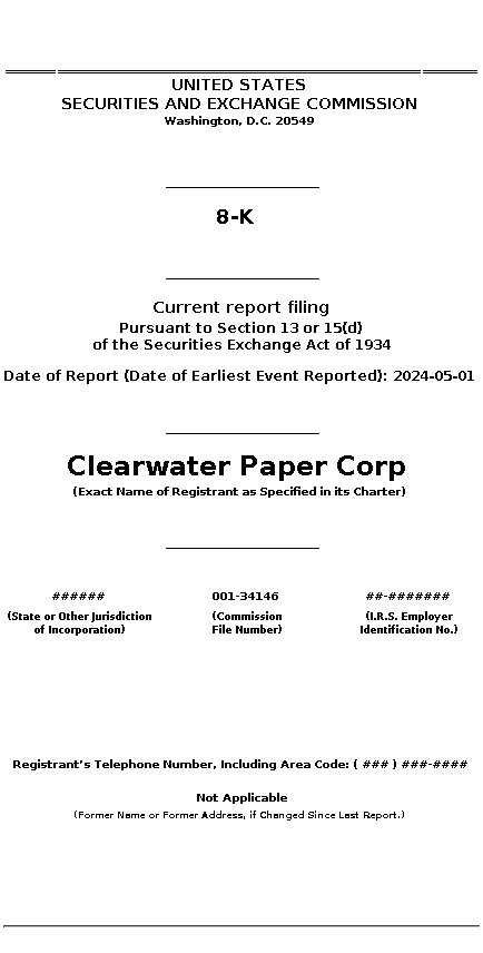 CLW : 8-K Current report filing