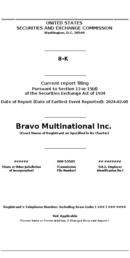 BRVO : 8-K Current report filing