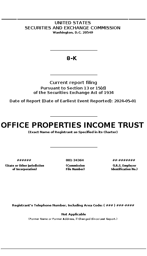 OPI : 8-K Current report filing