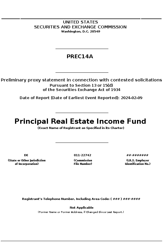 PGZ : PREC14A Preliminary proxy statement in connection with contested solicitations