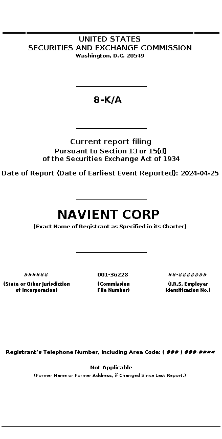 NAVI : 8-K/A Current report filing