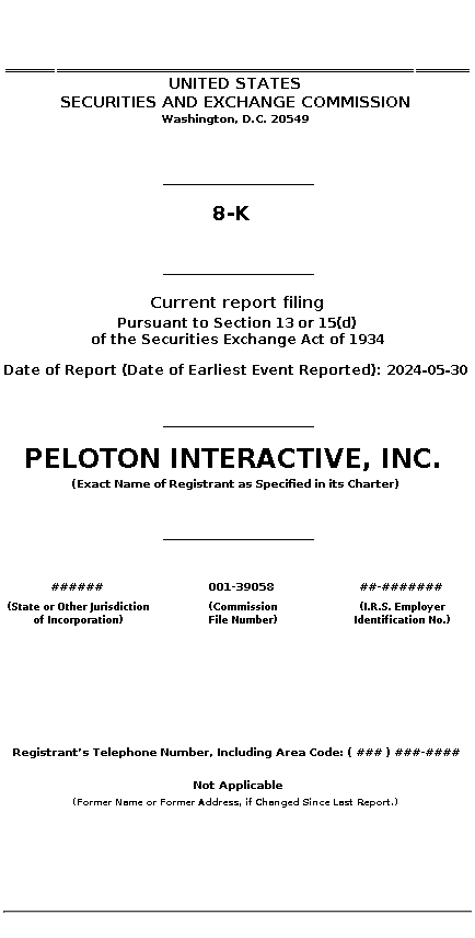 pton : 8-K Current report filing