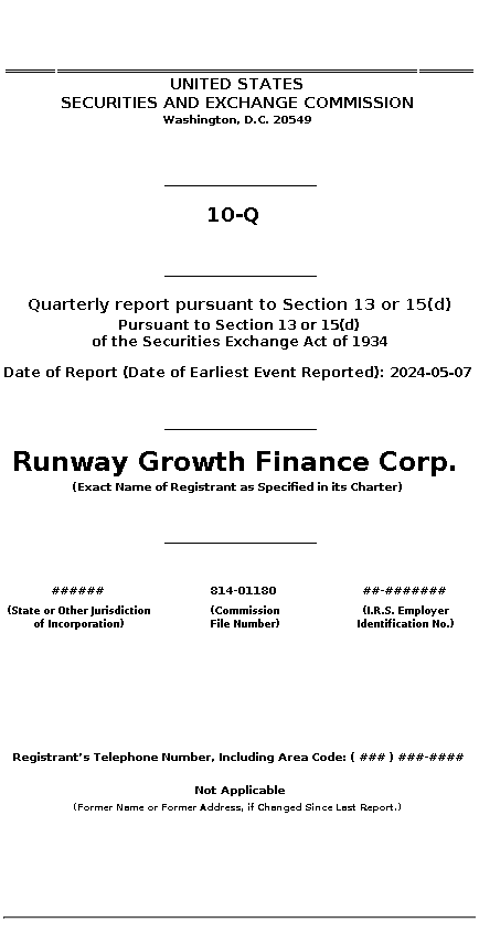 RWAY : 10-Q Quarterly report pursuant to Section 13 or 15(d)