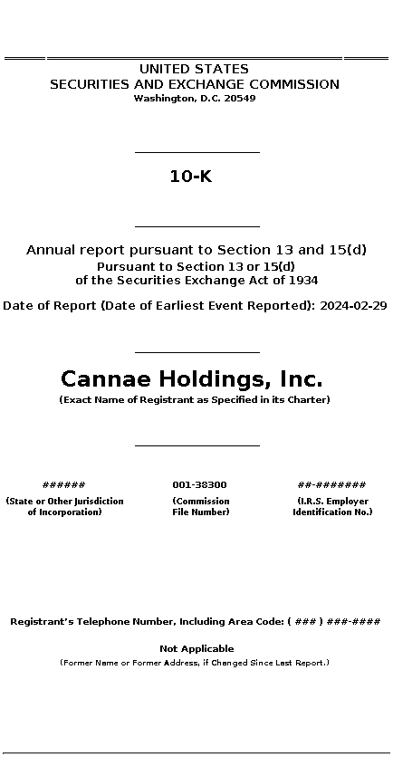 CNNE : 10-K Annual report pursuant to Section 13 and 15(d)