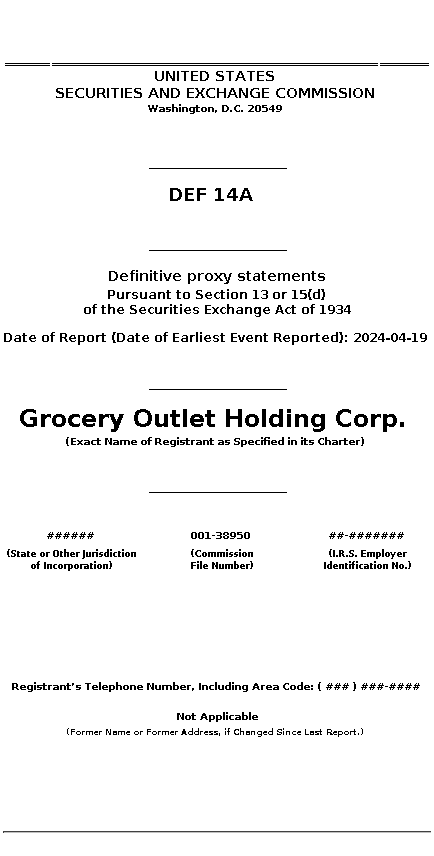 go : DEF 14A Definitive proxy statements