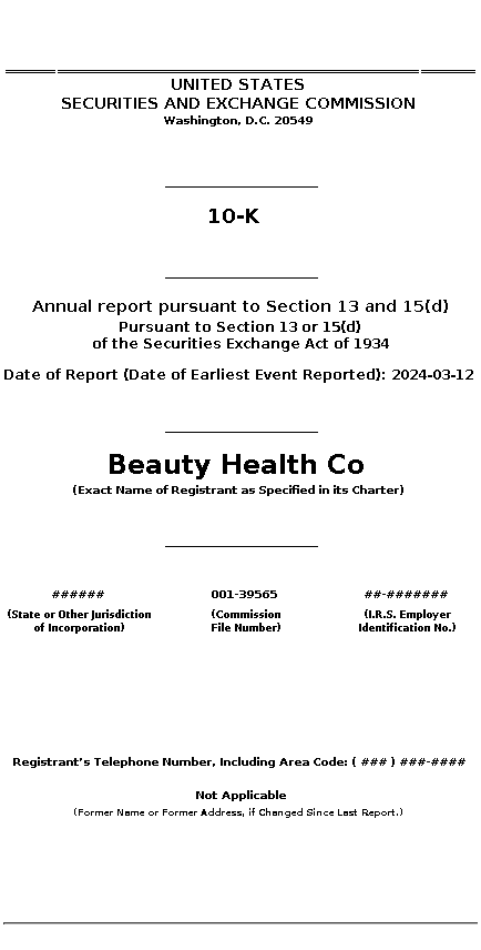 SKIN : 10-K Annual report pursuant to Section 13 and 15(d)