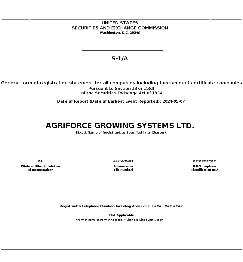 AGRI : S-1/A General form of registration statement for all companies including face-amount certificate companies