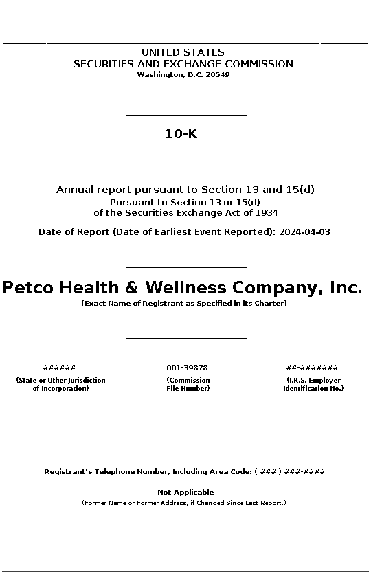WOOF : 10-K Annual report pursuant to Section 13 and 15(d)