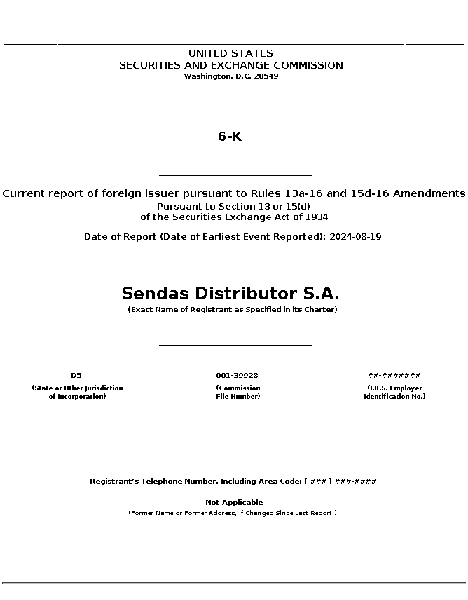 asai : 6-K Current report of foreign issuer pursuant to Rules 13a-16 and 15d-16 Amendments