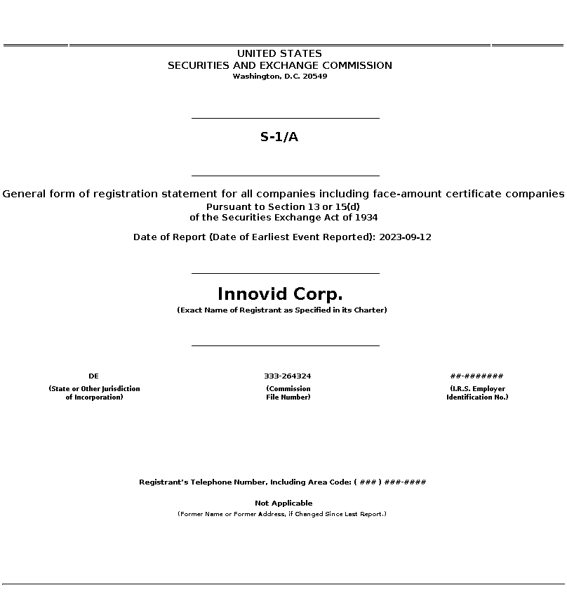 Registration Statement on Form S-1